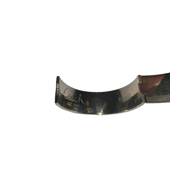 Coach Ocelot Leopard Grey/Black Hinged Bangle Bracelet - Picture 6 of 7